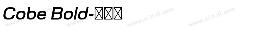 Cobe Bold字体转换